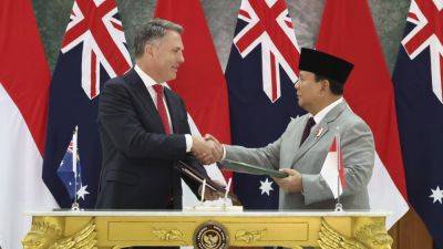 Prabowo Subianto - Edna Tarigan - Richard Marles - Indonesia and Australia sign defense agreement - apnews.com - China - Indonesia - county Pacific - Australia - city Jakarta, Indonesia