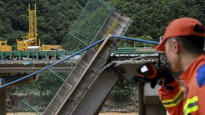 Death toll from bridge collapse in China’s Shaanxi province raised to 38. Two dozen still missing