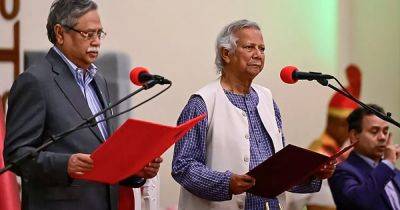 Muhammad Yunus takes oath as head of Bangladesh’s interim government