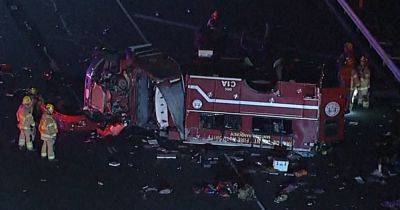 8 California Firefighters Injured When Their Truck Rolls Over on Highway