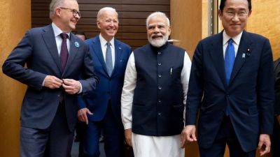 Fumio Kishida - Narendra Modi - Donald Trump - Anthony Albanese - Agence FrancePresse - Karine Jean-Pierre - Kamala Harris - Biden opens home to ‘Quad’ leaders for farewell summit - scmp.com - Japan - India - Australia