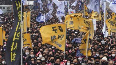 South Korea arrests trainee doctor over ‘blacklist’ of non-striking colleagues