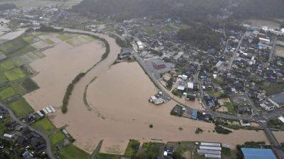 Heavy rain pounds northcentral Japan leaving 1 person dead and several others missing