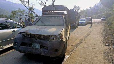 Bomb targeting foreign diplomats’ convoy kills policeman in Pakistan’s restive northwest