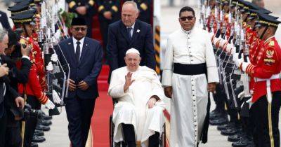 Pope Francis arrives in Indonesia to begin ambitious Asia-Pacific tour - asiaone.com - Indonesia - Singapore - Papua New Guinea - city Singapore - city Jakarta