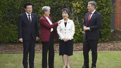 Yoko Kamikawa - Minoru Kihara - Penny Wong - Richard Marles - ROD McGUIRK - Japan and Australia agree to increase joint military training - apnews.com - Japan - China - Taiwan - Russia - Australia - city Tokyo - city Melbourne, Australia